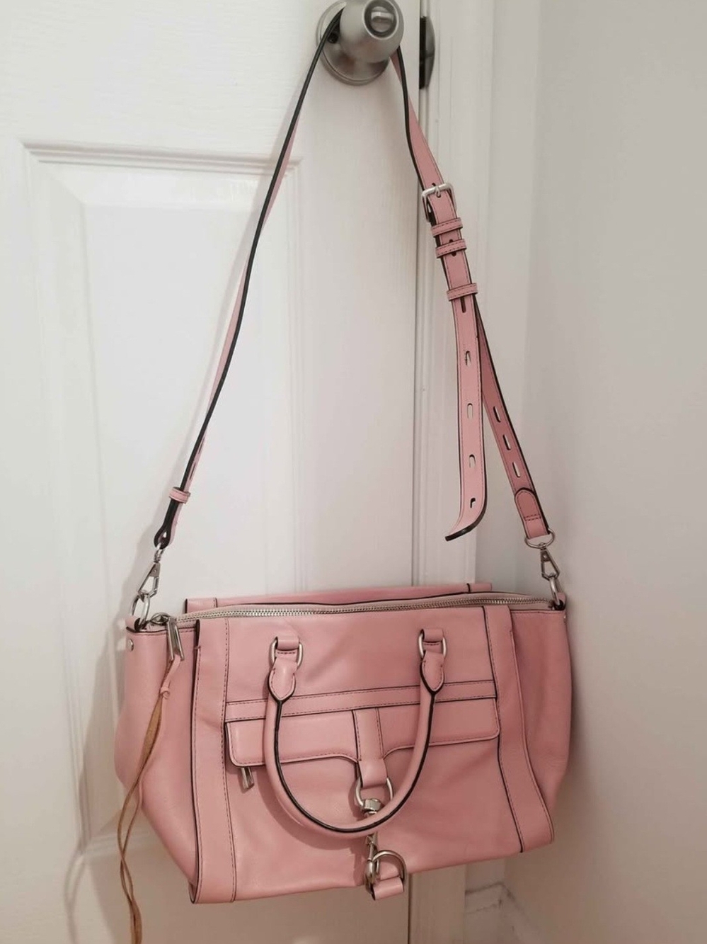 Rebecca Minkoff Pink Leather Crossbody Satchel